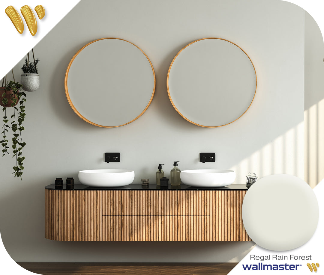 Natural white for interior walls...bathroom interior paint colour. Day spa inspiration